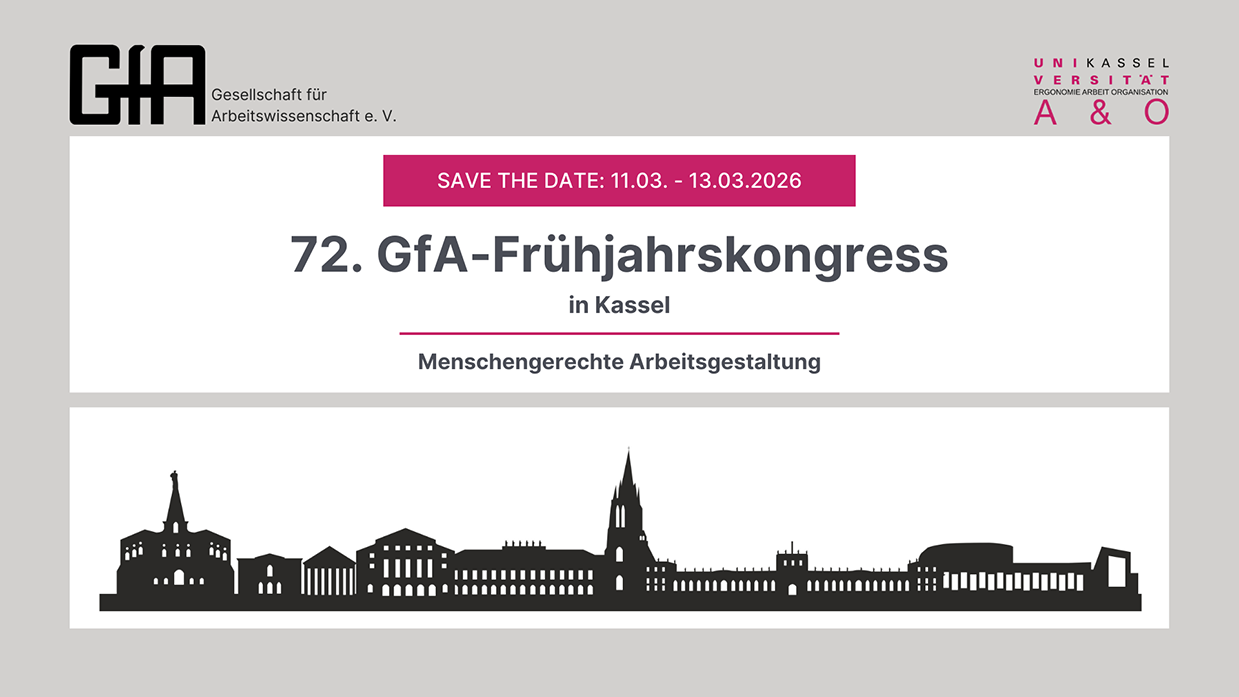 Ankündigung 72. GfA-Frühjahrskongress 2026