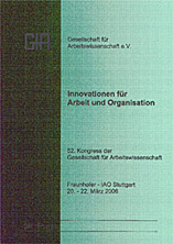 Dokumentation des 52. Arbeitswissenschaftlichen Kongresses<br>Stuttgart 20.03. - 22.03.2006